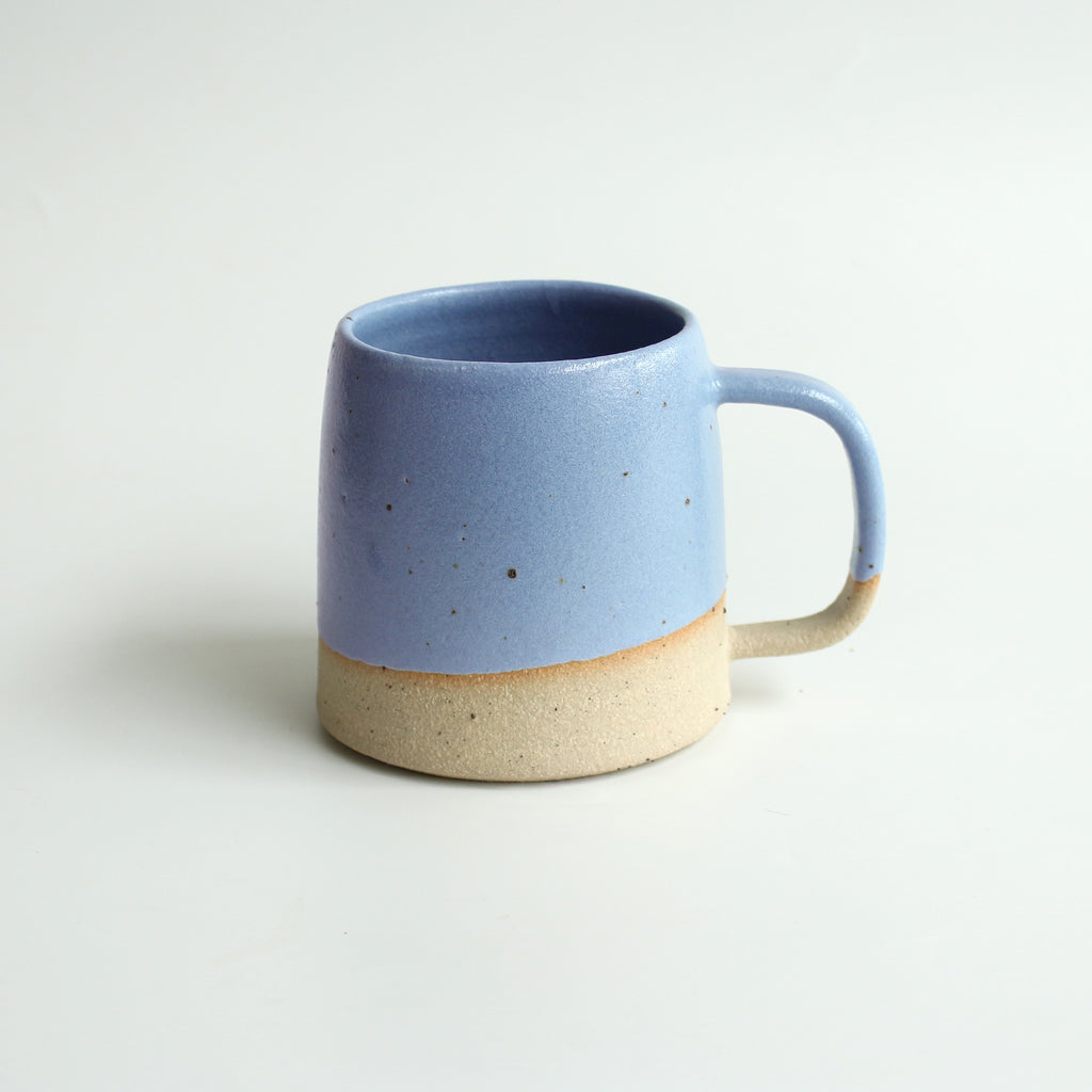Cornflower blue stoneware mug