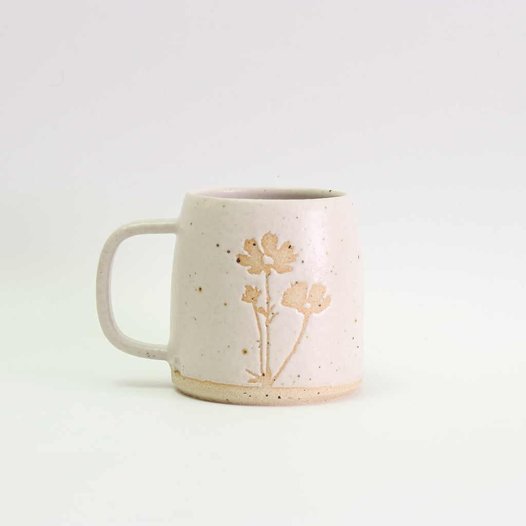 October Cosmos birth flower mug