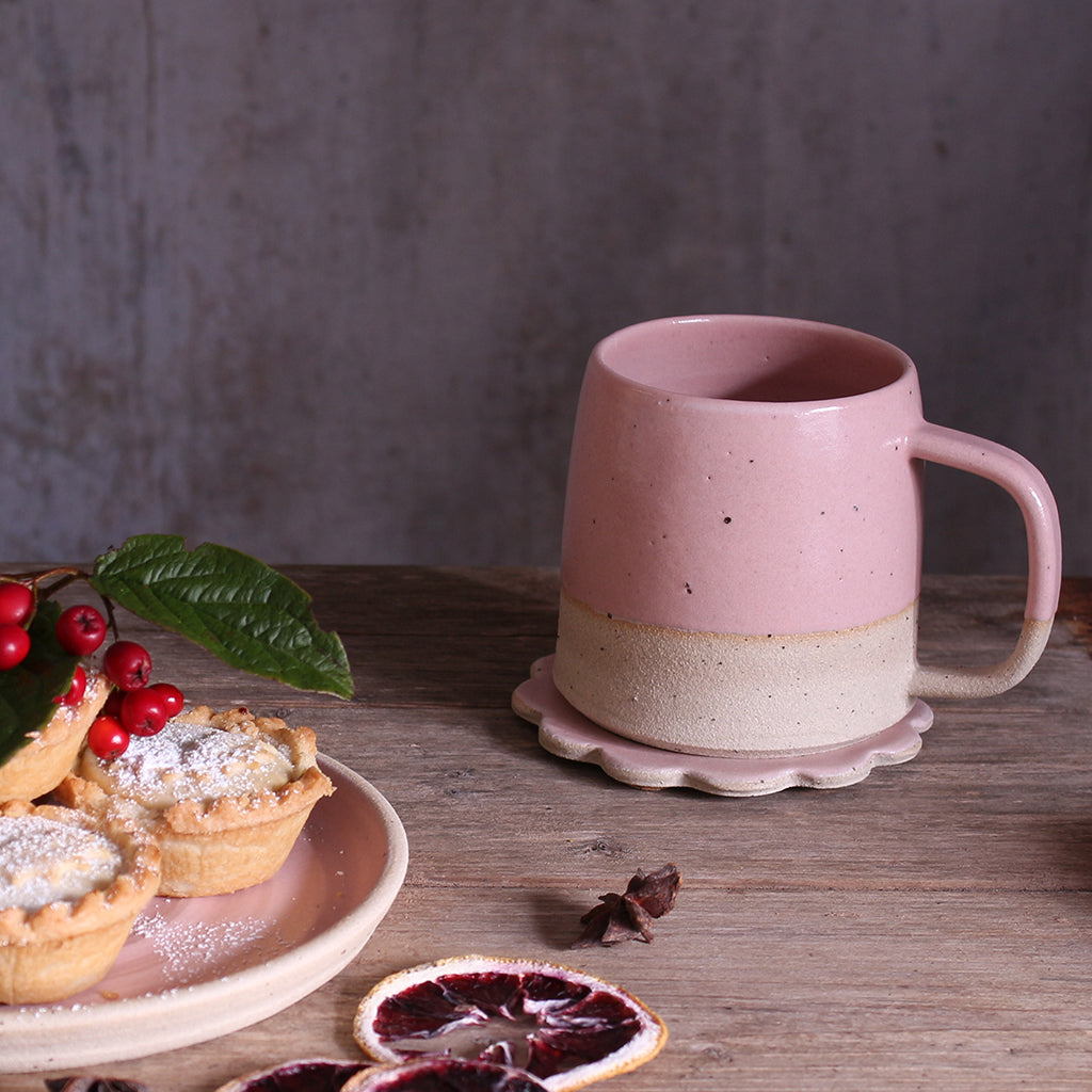 Pale Pink Mug Stoneware