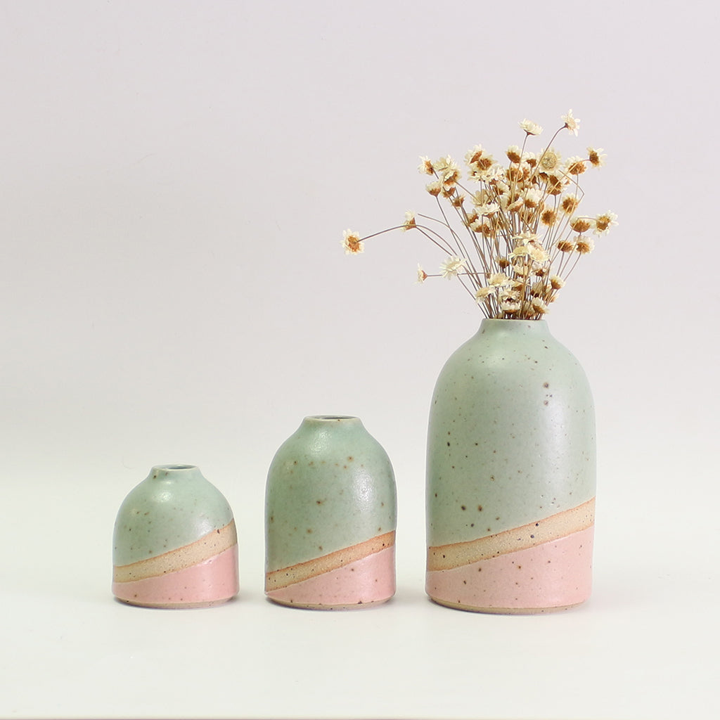 Cotton Candy Stoneware Vase | Handmade Vase | Habulous