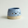 Cornflower Blue Tealight Candle Holder Stone - Habulous