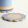 Cornflower Blue Flower Coaster Stone - Habulous