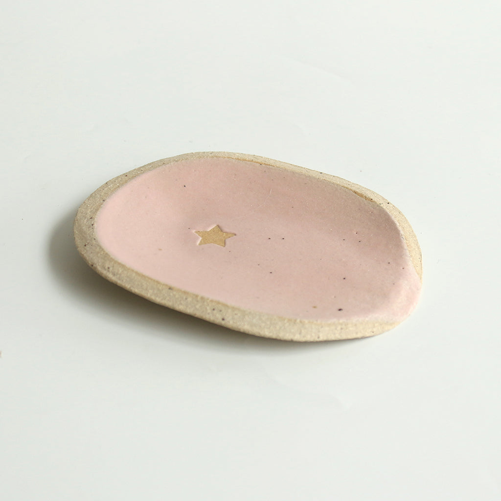 Pale Pink Star Spoon Rest Stone - Habulous