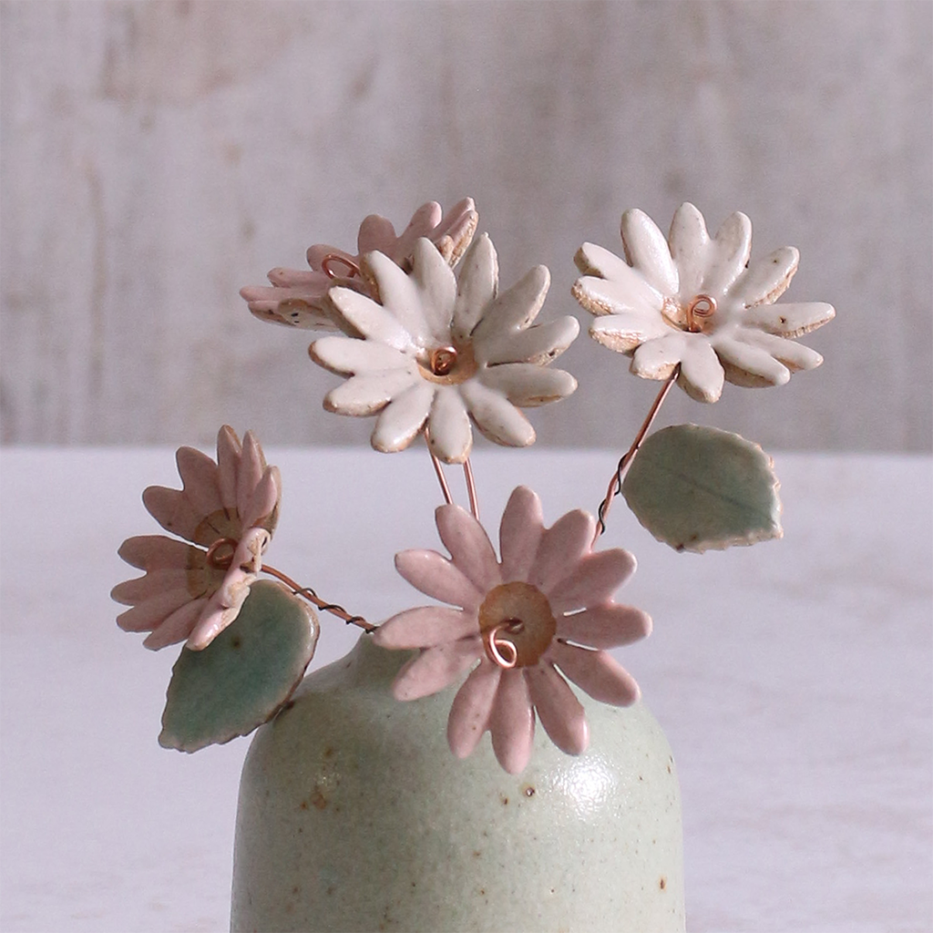 Large Pink & White Daisy Flower Bouquet