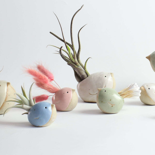 Ceramic Bird Pot Vase - Habulous