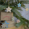 Set of 3 Hanging Star Decorations And Gift Tags - Habulous